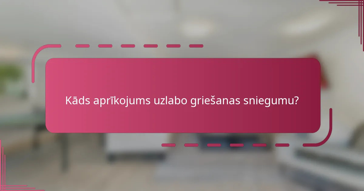 Kāds aprīkojums uzlabo griešanas sniegumu?