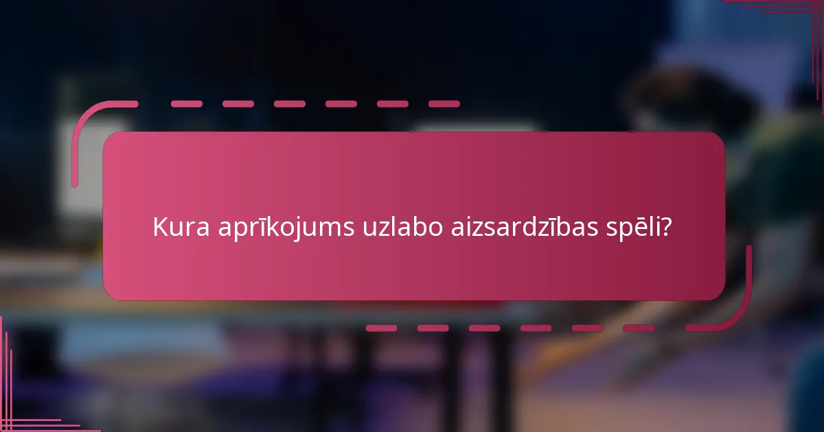 Kura aprīkojums uzlabo aizsardzības spēli?